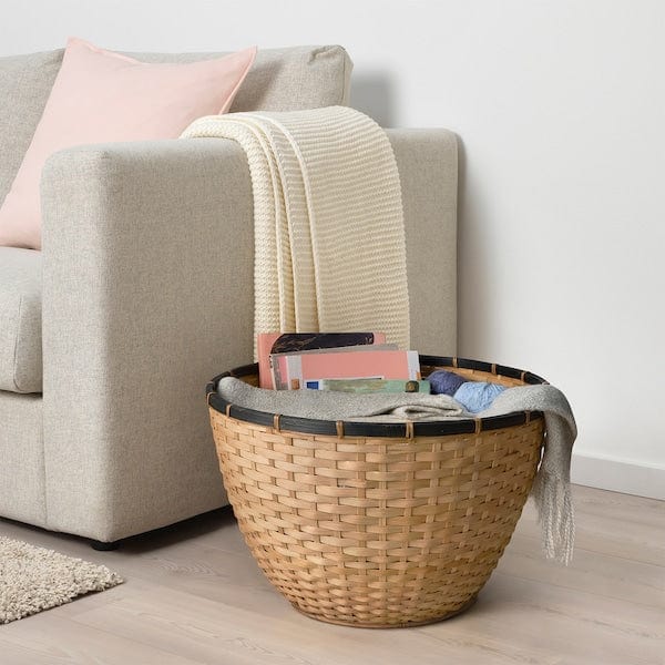 Ikea LÖVRÄFSA - Basket, bamboo, 50x32 cm