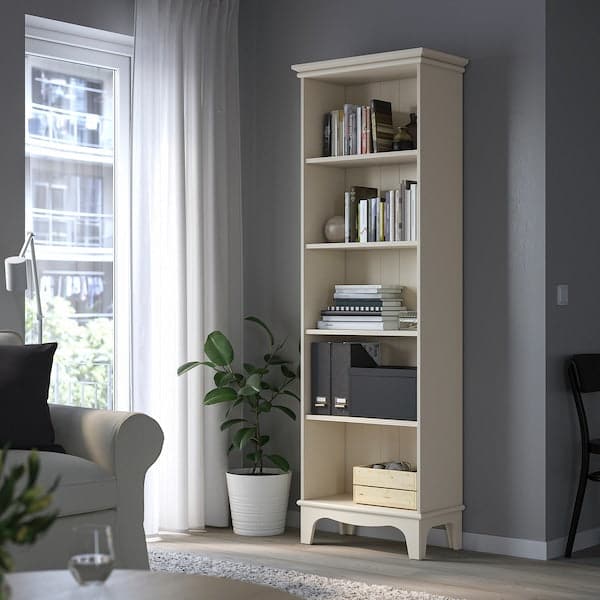 LOMMARP - Bookcase, light beige, 65x199 cm - best price from Maltashopper.com 40436991