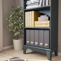 LOMMARP - Bookcase, dark blue-green, 65x199 cm - best price from Maltashopper.com 40415465