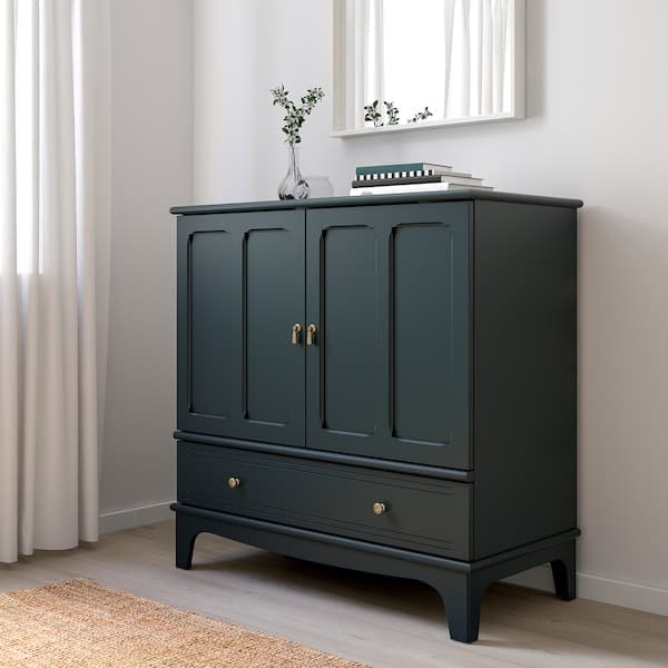 LOMMARP - Cabinet, dark blue-green, 102x101 cm - best price from Maltashopper.com 80415468