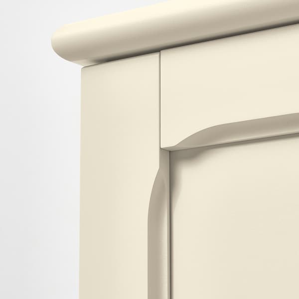 Ikea LOMMARP - Cabinet with glass doors, light beige, 86x199 cm