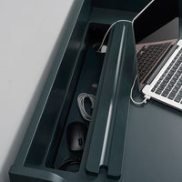 LOMMARP - Desk, dark blue-green, 90x54 cm - best price from Maltashopper.com 20442827