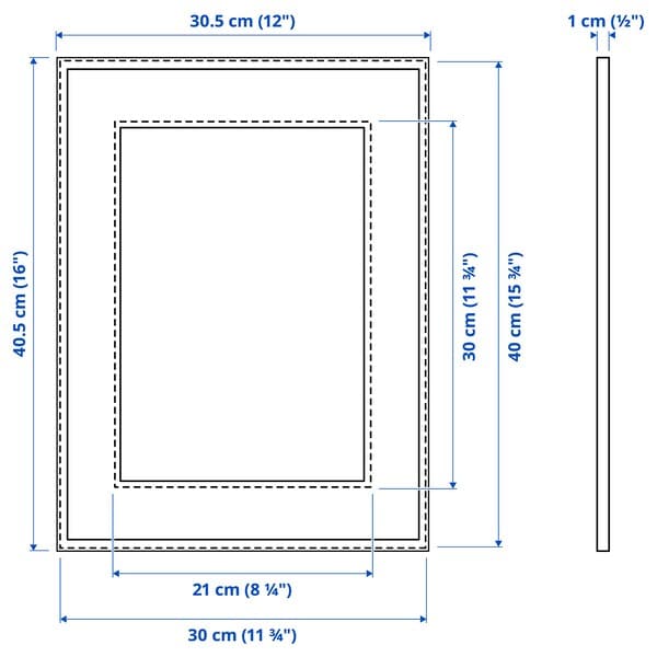 Ikea LOMVIKEN - Frame, black, 30x40 cm