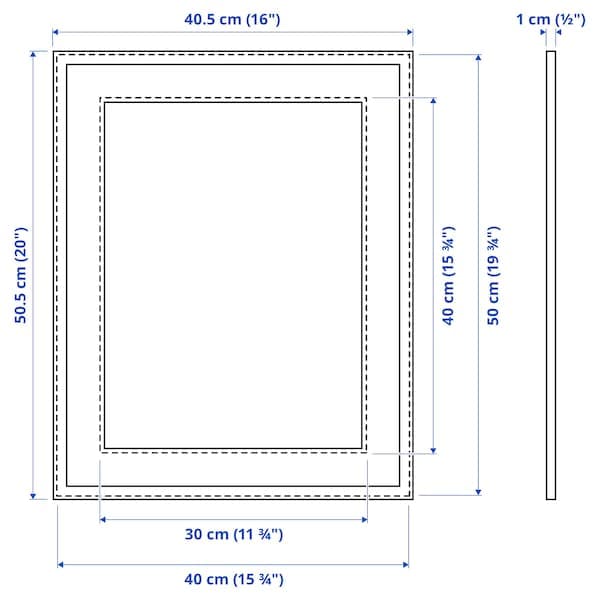 Ikea LOMVIKEN - Frame, black, 40x50 cm