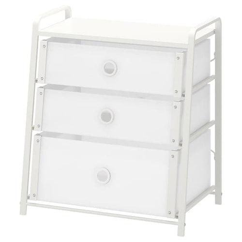 LOTE - Chest of 3 drawers, white, 55x62 cm