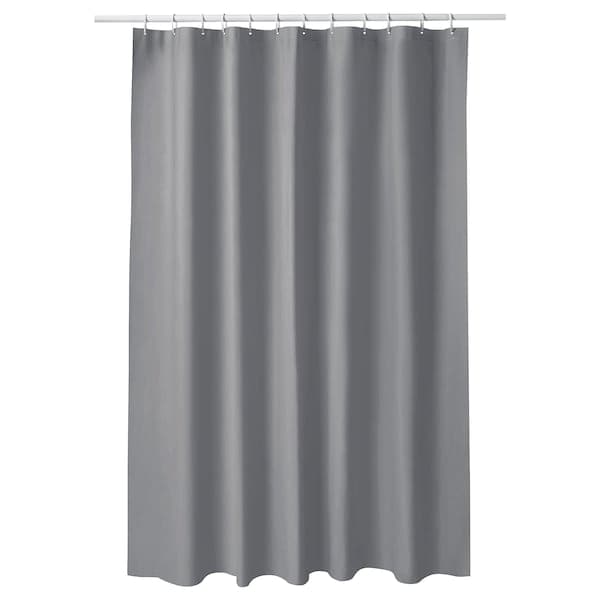 LUDDHAGTORN - Shower curtain, grey, 180x200 cm - best price from Maltashopper.com 10557423