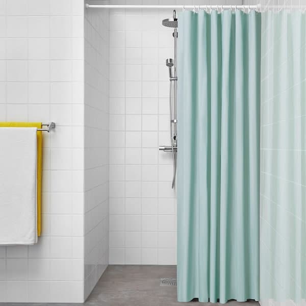 LUDDHAGTORN - Shower curtain, turquoise, 180x200 cm - best price from Maltashopper.com 20557427