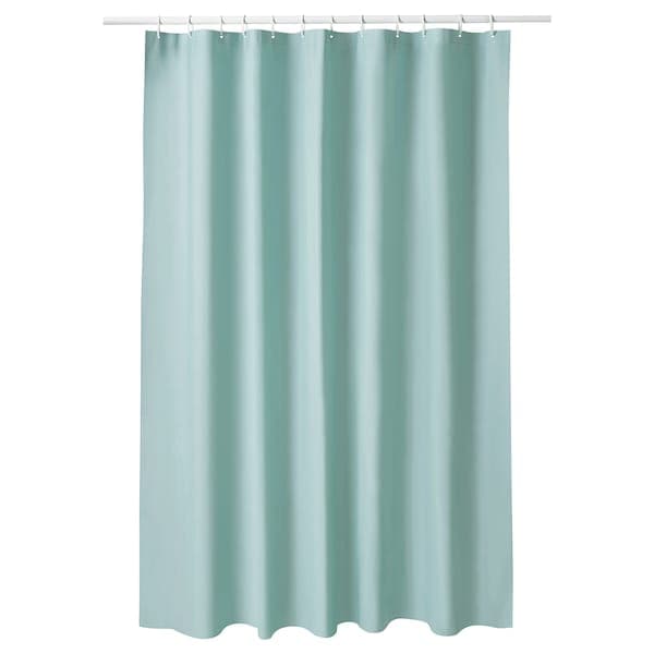 Ikea LUDDHAGTORN - Shower curtain, turquoise, 180x200 cm