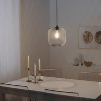 LUFTMASSA - Lamp shade, black rounded, 26 cm - best price from Maltashopper.com 70462648