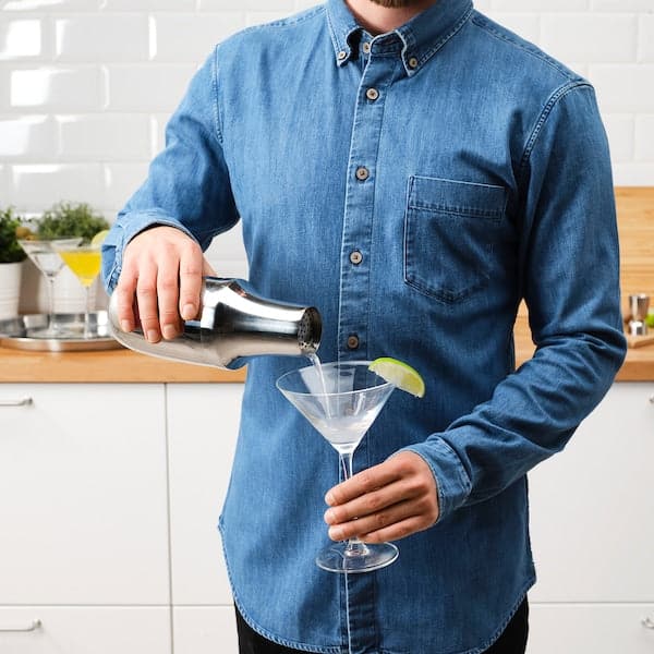 Ikea LUFTTÄT - 3-piece bar set, stainless steel/wood
