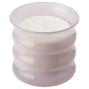 Ikea LUGNARE - Scented candle in glass, Jasmine/pink, 50 hr