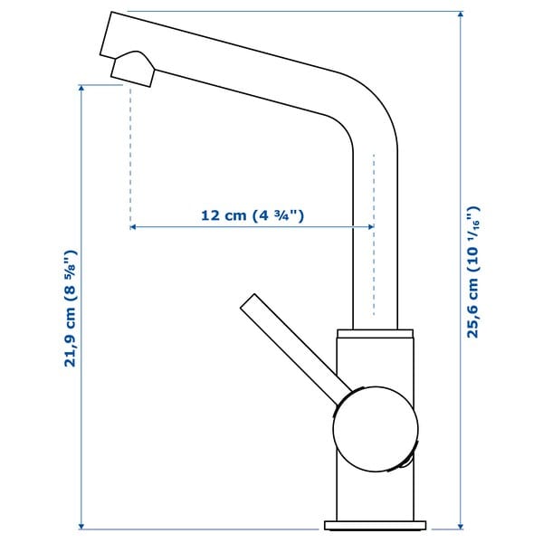 LUNDSKÄR - Washbasin mixer, chrome - best price from Maltashopper.com 10532734