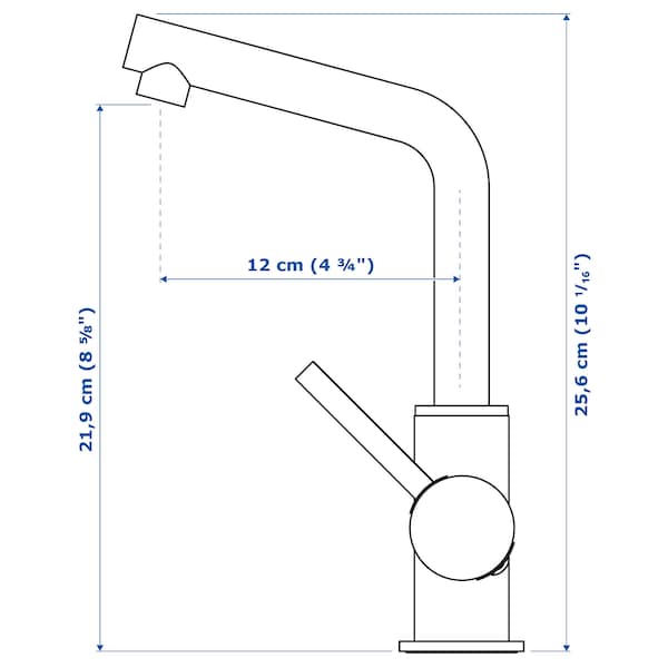 Ikea LUNDSKÄR - Washbasin mixer, black