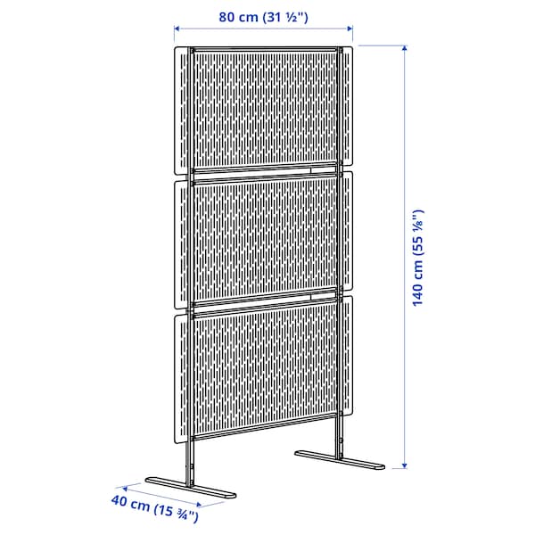 Ikea LUNGÖN - Privacy screen, off-white indoor /outdoor, 140x80x40 cm