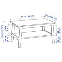 LUNNARP - Coffee table, white, 90x55 cm - best price from Maltashopper.com 10351441
