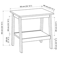 LUNNARP - Side table, white, 55x45 cm - best price from Maltashopper.com 70399020
