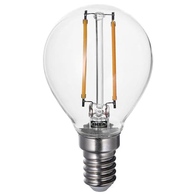 LUNNOM - Lampadina a LED E14 150 lumen, globo trasparente, 45 mm , 45 mm - best price from Maltashopper.com 80539379