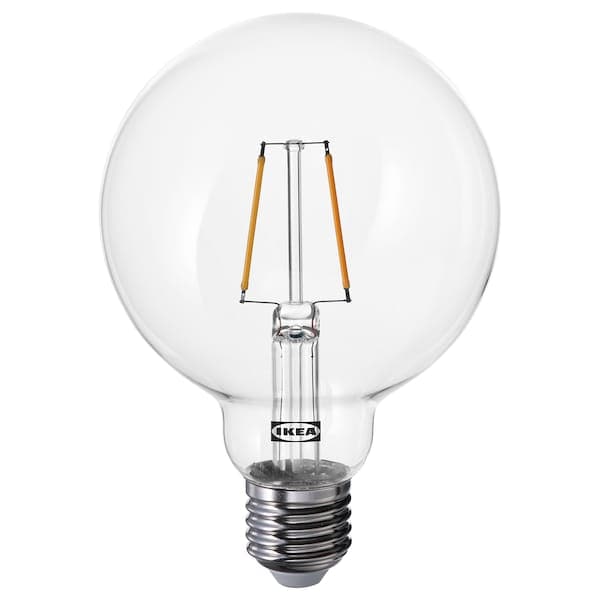 LUNNOM - Lampadina a LED E27 150 lumen, globo trasparente, 95 mm , 95 mm - best price from Maltashopper.com 60539304