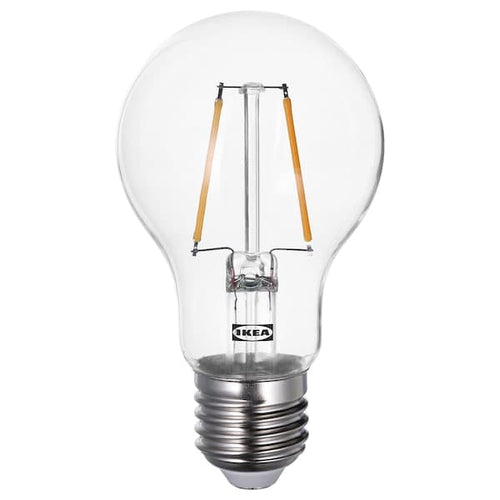 LUNNOM - Lampadina a LED E27 150 lumen, globo trasparente ,