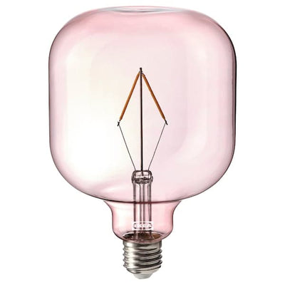 LUNNOM LED bulb E27 80 lumens - tubular/pink transparent glass 120 mm , - best price from Maltashopper.com 50513583