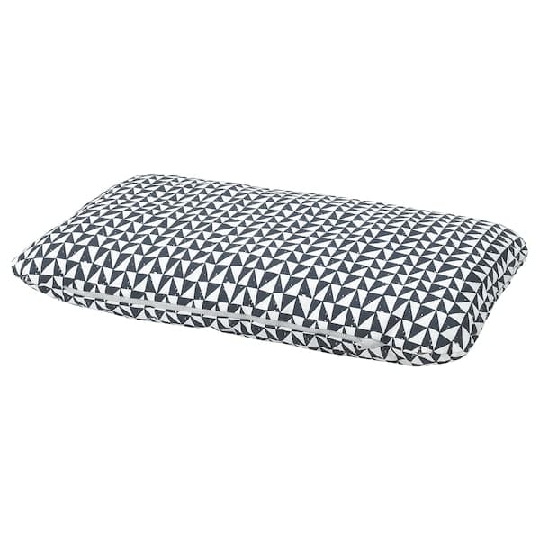 LURVIG Pillow - black/triangle 62x100 cm