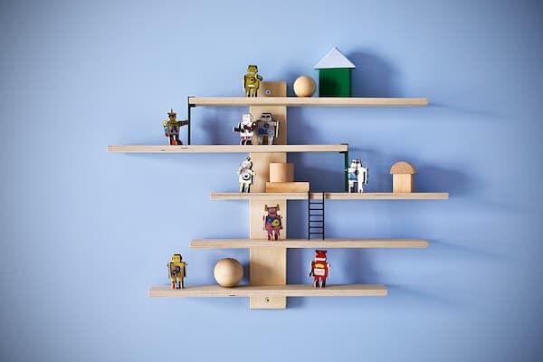 Ikea LUSTIGT - Wall shelf, 37x37 cm