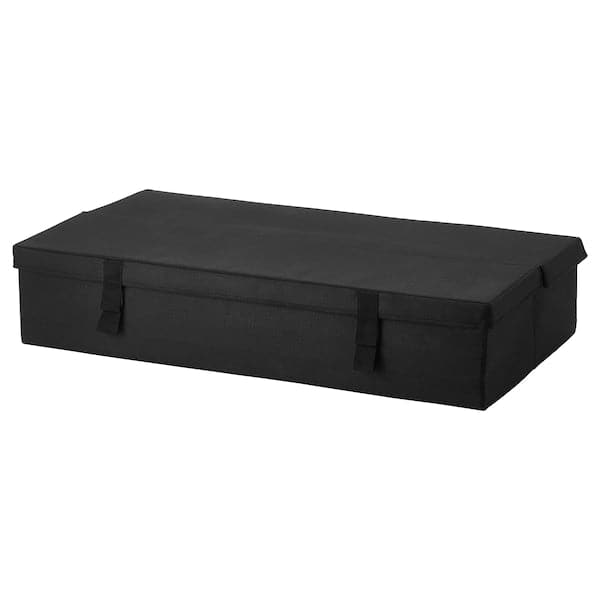 LYCKSELE - Storage box 2-seat sofa-bed, black , - best price from Maltashopper.com 60116960