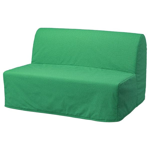 LYCKSELE 2-seater sofa bed lining - Bright green vansbro ,