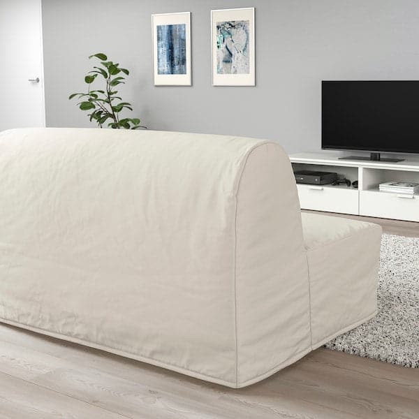Ikea LYCKSELE LÖVÅS Sofa bed 2 people - Natural ransta ,