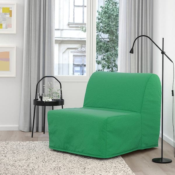 LYCKSELE LÖVÅS Bed chair - Vansbro bright green , - best price from Maltashopper.com 59386991