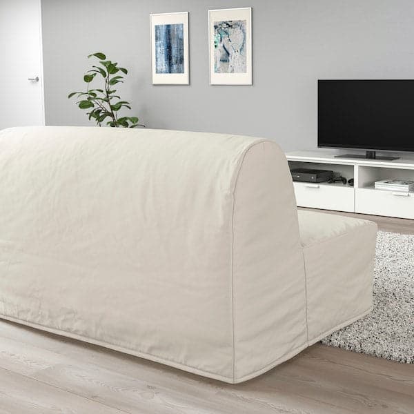LYCKSELE MURBO Sofa bed for 2 people - Natural ransta , - best price from Maltashopper.com 49387019