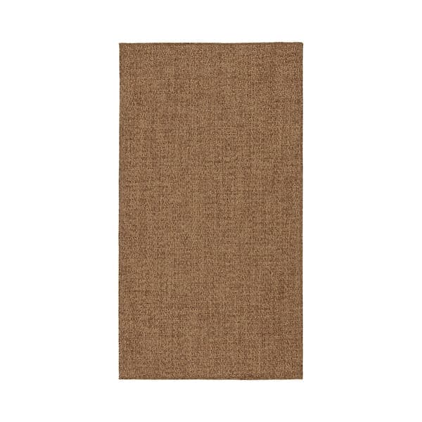 LYDERSHOLM - Rug flatwoven, in/outdoor, medium brown