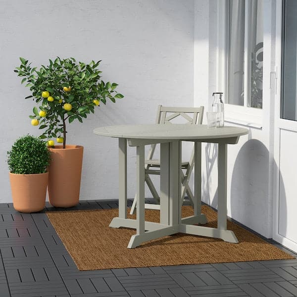 Ikea LYDERSHOLM - Rug flatwoven, in/outdoor, medium brown, 133x195 cm
