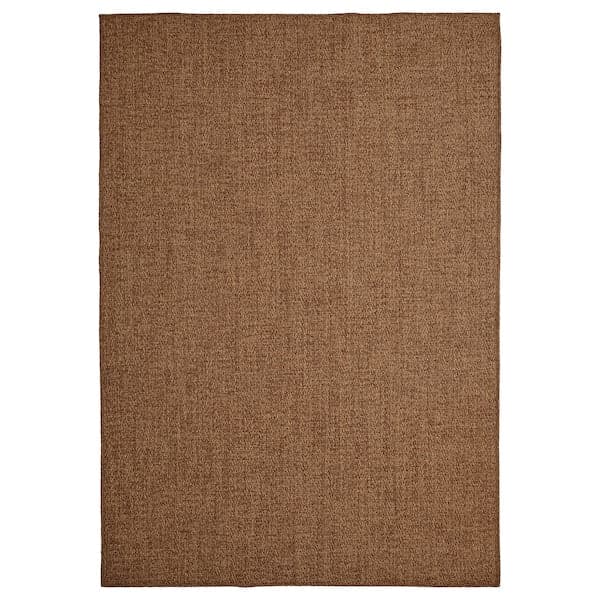 LYDERSHOLM - Rug flatwoven, in/outdoor, medium brown, 200x300 cm