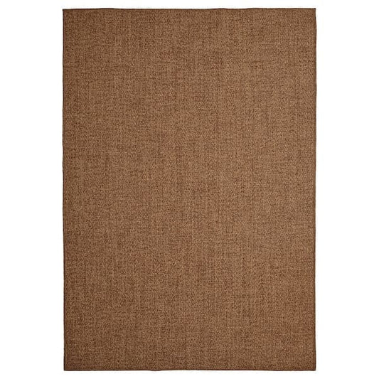 LYDERSHOLM - Rug flatwoven, in/outdoor, medium brown, 133x195 cm - best price from Maltashopper.com 00495416