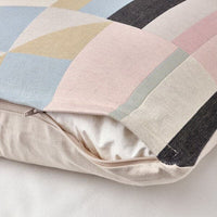 LYKTBÄRARE - Cushion cover, light beige/multicolour, 50x50 cm - best price from Maltashopper.com 70510606