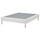 LYNGÖR slatted mattress base with legs, white, 140x200 cm