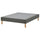 LYNGÖR slatted mattress base with legs, dark grey, 140x200 cm