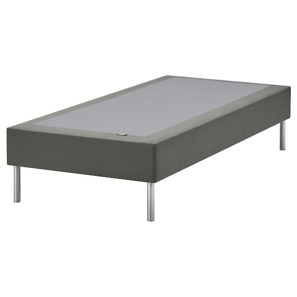 Ikea LYNGÖR - Base for slatted mattress/legs, dark grey,90x200 cm