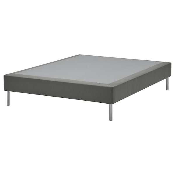 LYNGÖR - Base for slatted mattress/legs, dark grey,140x200 cm - best price from Maltashopper.com 99554416