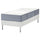 LYNGÖR divan bed, Vågstranda extra firm/light blue white, 90x200 cm