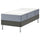LYNGÖR divan bed, Vågstranda firm/light blue dark grey, 90x200 cm
