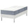 LYNGÖR divan bed, Valevåg firm/light blue white, 90x200 cm