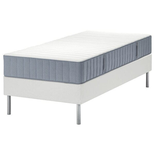 Ikea LYNGÖR - Sommier, Valevåg rigid/light blue white,90x200 cm