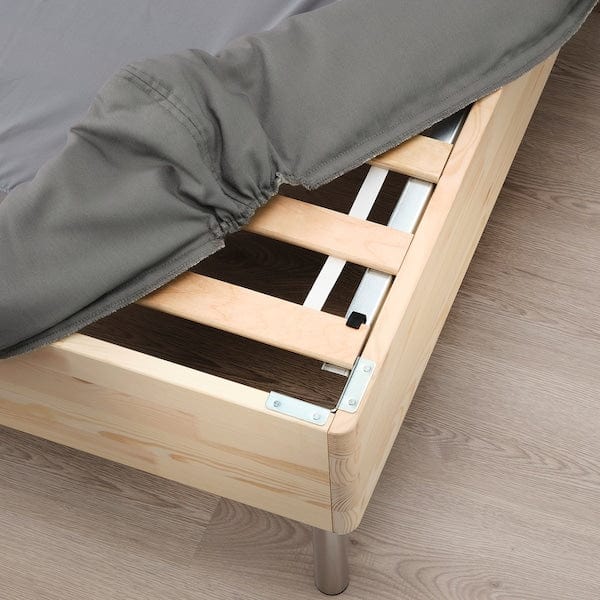 Ikea LYNGÖR - Sommier, Vesteröy rigid/light blue dark grey,140x200 cm