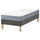 LYNGÖR divan bed, Vesteröy firm/light blue dark grey, 90x200 cm