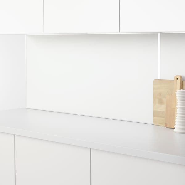 LYSEKIL - Wall panel, double sided white/light grey concrete effect, 119.6x55 cm - best price from Maltashopper.com 80551682
