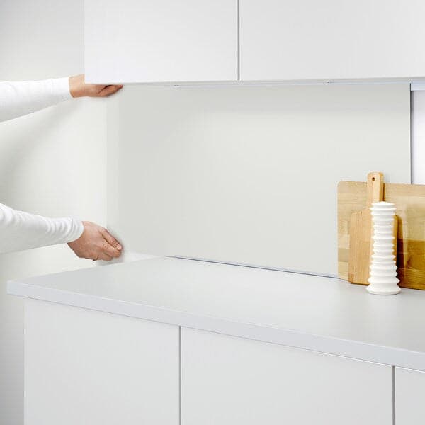 Ikea LYSEKIL - Wall panel, double sided white/light grey concrete effect, 119.6x55 cm