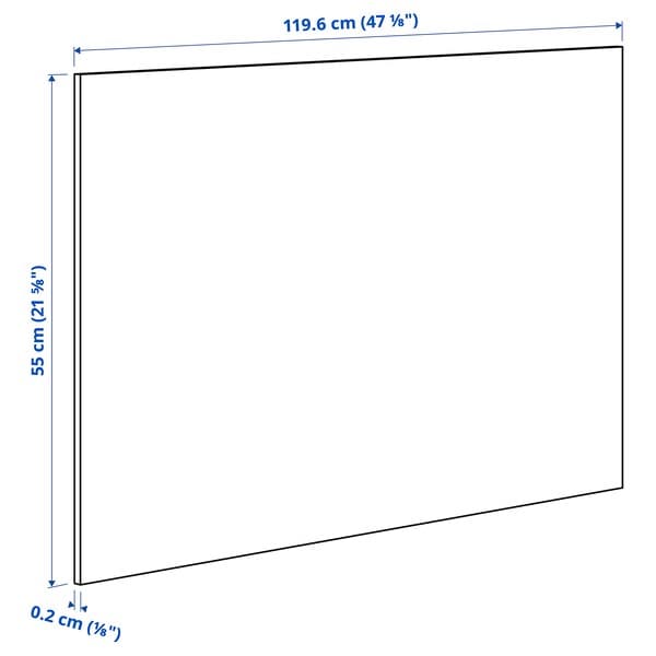 LYSEKIL - Wall panel, double sided white/light grey concrete effect, 119.6x55 cm - Premium  from Ikea - Just €50.99! Shop now at Maltashopper.com