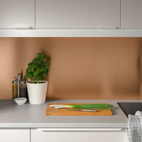 LYSEKIL - Wall panel, double sided brushed copper effect/stainless steel, 119.6x55 cm - best price from Maltashopper.com 30482974